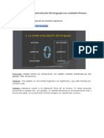 F.F-Tema 1 - La Segunda Articulación Del Lenguaje - Las Unidades Fónicas.