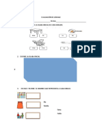 Evaluación de Lenguaje 1° 1 Periodo