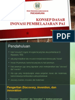 Konsep Dasar Inovasi Pembelajaran Pai: Pascasarjana