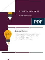 Family Assesment: Dr. Alidha Nur Rakhmani, MSC