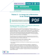 Histoire - Géographie: Thème 3 - Le Temps de La Révolution Et de L'Empire