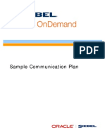 Sample Communication Plan