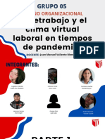 Diseño Organizacional: "Teletrabajo y El Clima Virtual Laboral en Tiempos de Pandemia"