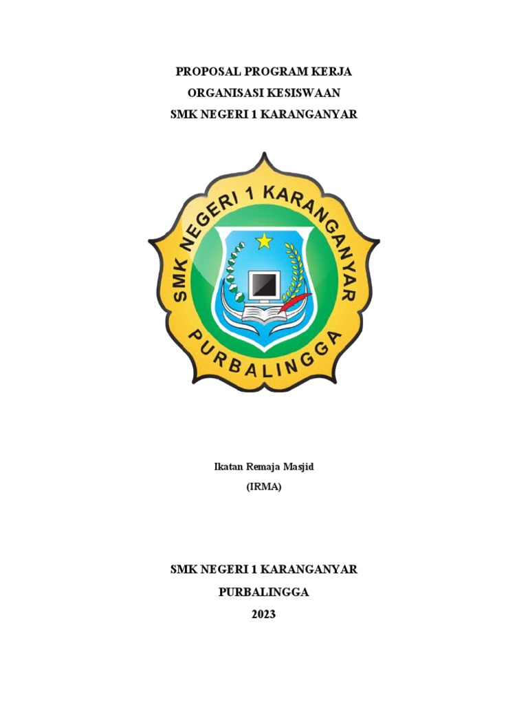 Proposal Program Kerja IRMA SMK N 1 Karanganyar | PDF | Bisnis