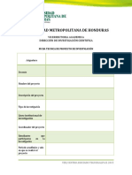 Ficha Tecnica de Proyecto de Investigación.