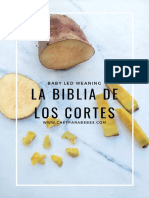 Guía completa de cortes de alimentos para bebés