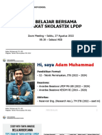 Belajar Bersama Tes Bakat Skolastik LPDP: Zoom Meeting - Sabtu, 27 Agustus 2022 08.30 - Selesai WIB