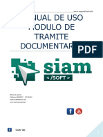 Manual de Uso Modulo de Tramite Documentario: Oficina de Soporte Telefonos 996909037 - 973 581842