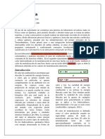 Calorimetría: Determinación experimental del calor de combustión y neutralización