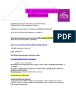 Ciclo de Profesorado para Profesionales: Consultasppp@profesores - Umaza.edu - Ar