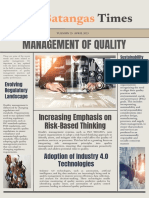 Trends in Quality Management Practices