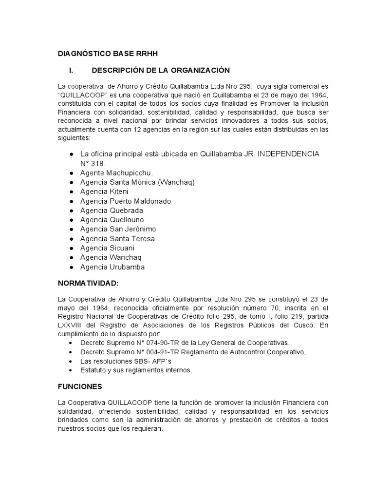 Estructura Organizacional Del Area de Recursos Humanos | PDF | Gestión