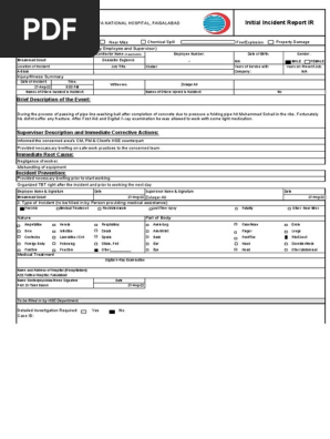 Incident report Muhammad Sohail