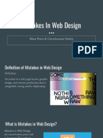 Mistakes in Web Design