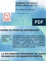 4.0 SISTEMAS DE ABASTECIMIENTO DE AGUA - Diseño de Redes de Distribución