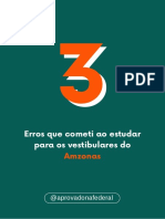 3 erros que cometi ao estudar para os vestibulares do Amazonas