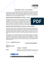 Bogotá D.C., 22/04/2020 Hora 21:3:3s Señora Ciudad Registro Único de Proponentes - Firmeza - Acto Administrativo / REGISTRO ÚNICO DE PROPONENTES