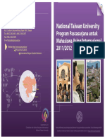 National Taiwan University: Program Pascasarjana Untuk Mahasiswa Asing/Internasional 2011/2012
