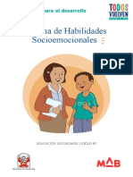 Programa de Habilidades Socioemocionales: Orientaciones para El Desarrollo