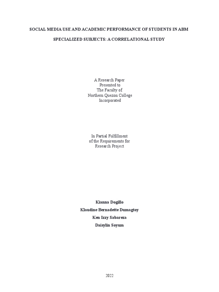 The Relationship Between Social Media Use and Academic Performance ...