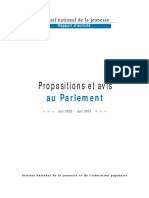 Propositions Et Avis: Au Parlement