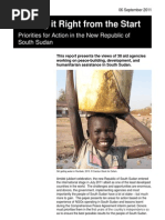 Download Getting it Right from the Start Priorities for action in the new Republic of South Sudan by Oxfam SN64174428 doc pdf