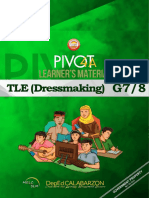 TLE (Dressmaking) : PIVOT 4A CALABARZON Dressmaking G7/8