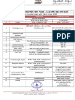 Technical Data Sheet For Hdpe Pe 100, 315.0 MM X 28.6 MM Duct