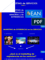 Clase 2 - MKT SERVICIOS - MARKETING EXPERIENCIA