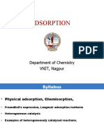 Adsorption and Heterogeneous Catalysis