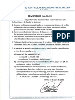 COMUNICADO Nro. 16