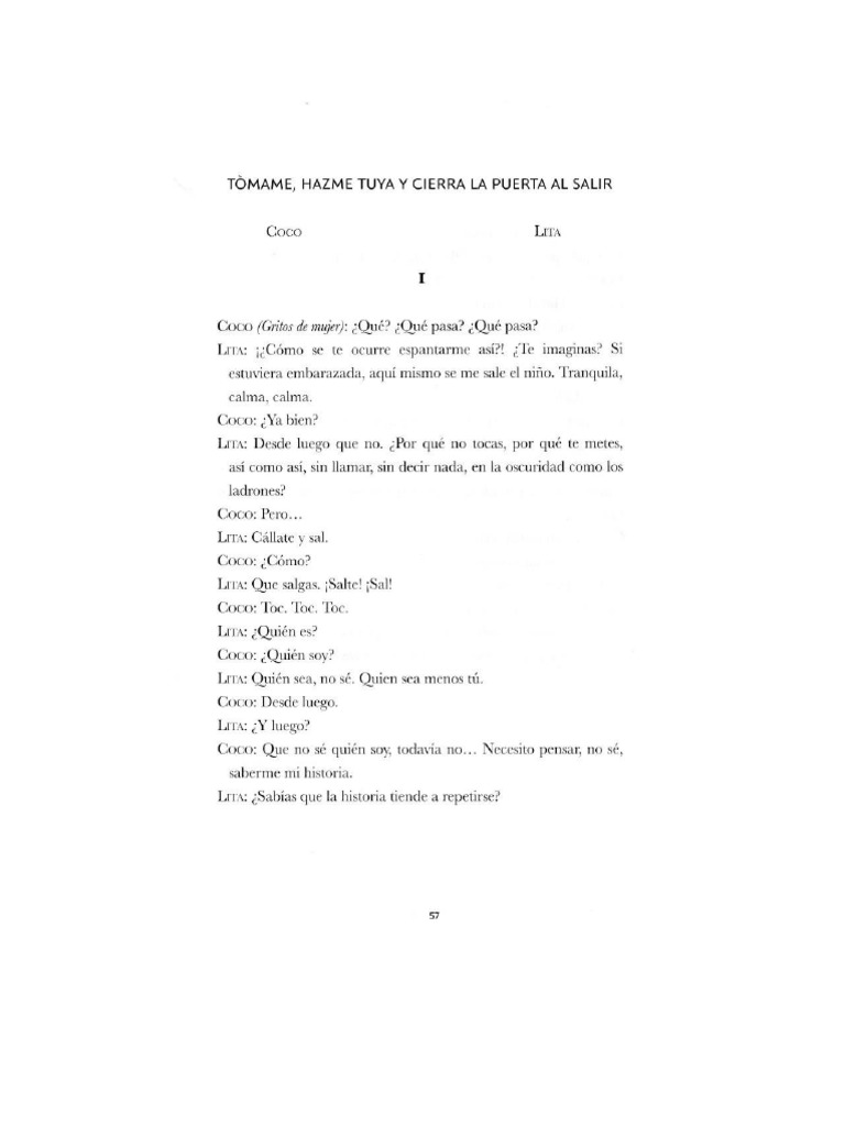 Tómame, Hazme Tuya y Cierra La Puerta Al Salir PDF