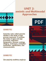 Semiotic and Multimodal Approaches: Unit 2