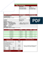 Tax Invoice: Customer GSTIN No.: Place of Supply: Document Type