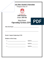 Micro Project Pregress Report Osy