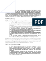 PLDT (4Ps) PLDT Product Strategy