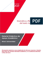 Gramática y Redacción Del Texto Jurídico: Material Didáctico de Apoyo Académico