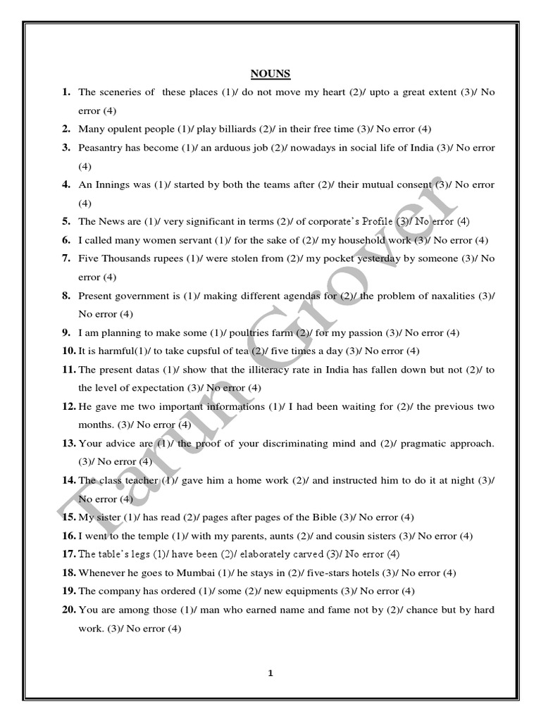 Noun Pdf Plural Linguistic Morphology