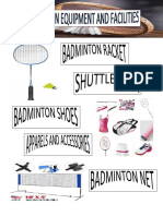 Badminton Equipment and Facilities