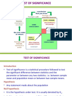 Test of Significance