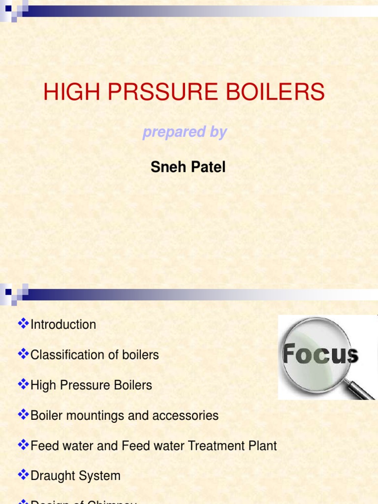 High Pressure Boilers | PDF | Boiler | Chimney