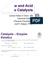 Enzyme and Acid - Base Catalysis