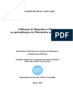 Utilização de Dispositivos Móveis Na Aprendizagem Da Matemática No 3º Ciclo