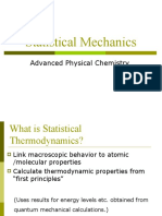 Statistical Mechanics: Advanced Physical Chemistry