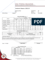 Academic Performance Report