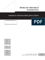 ATXP-L, FTXP-L, FTXF-A - 4PRO513661-1A - 2018 - 01 - Installer Reference Guide - Romanian