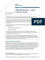 Prescribing PBS Medicines - What Prescribers Need to Know