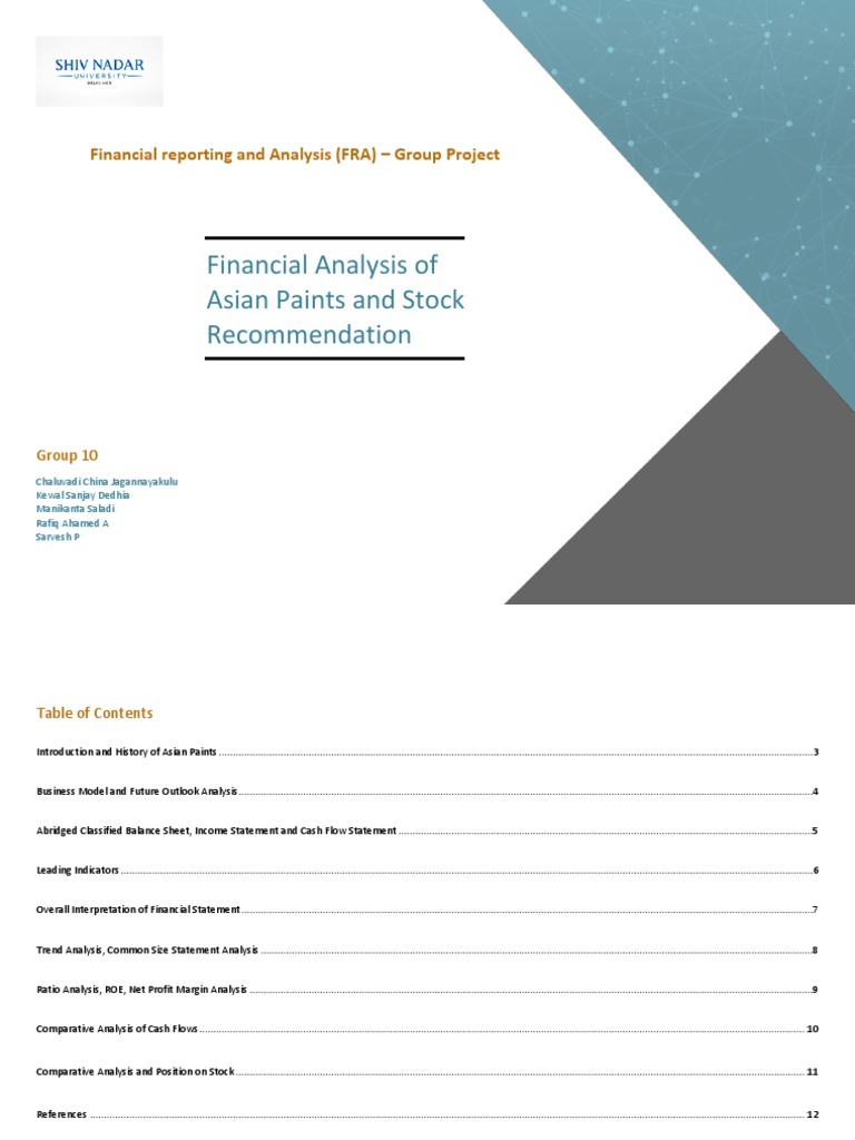 Financial Analysis of Asian Paints.V1.13.Final PDF Equity (Finance