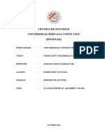 Centro de Estudios Universidad Peruana Unión-Upeu (Proesad) : Especialidad: Contabilidad Y Gestión Tributaria - Ii Ciclo