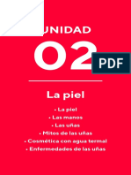 Unidad: - La Piel - Las Manos - Las Uñas - Mitos de Las Uñas - Cosmética Con Agua Termal - Enfermedades de Las Uñas